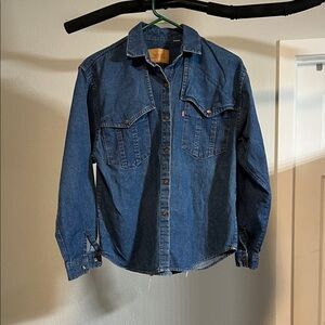 Vintage Levi's Dark Blue Ladies Denim Shirt “OOAK” by Levi’s